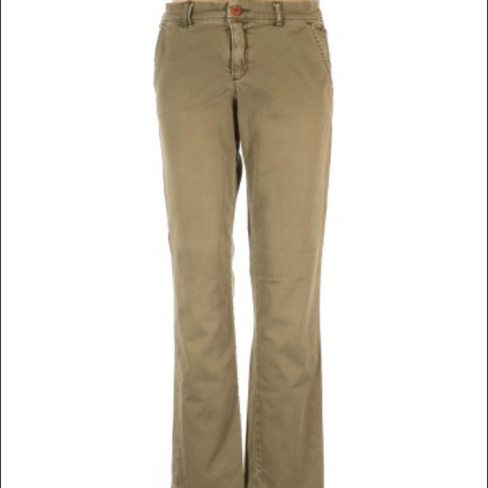 Pilcro and the Letterpress Hyphen green khaki pant